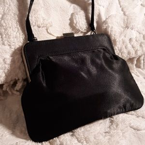 Sasha Satin Clutch with Short Handle